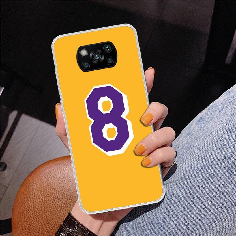 Basketball 23 24 8 Number Phnoe Case for Xiaomi Poco X5 X6 X7 Pro X4 Gt F7 Ultra M8 M7 Redmi 15C 15 13C 13 12C 12 Unique Cover C