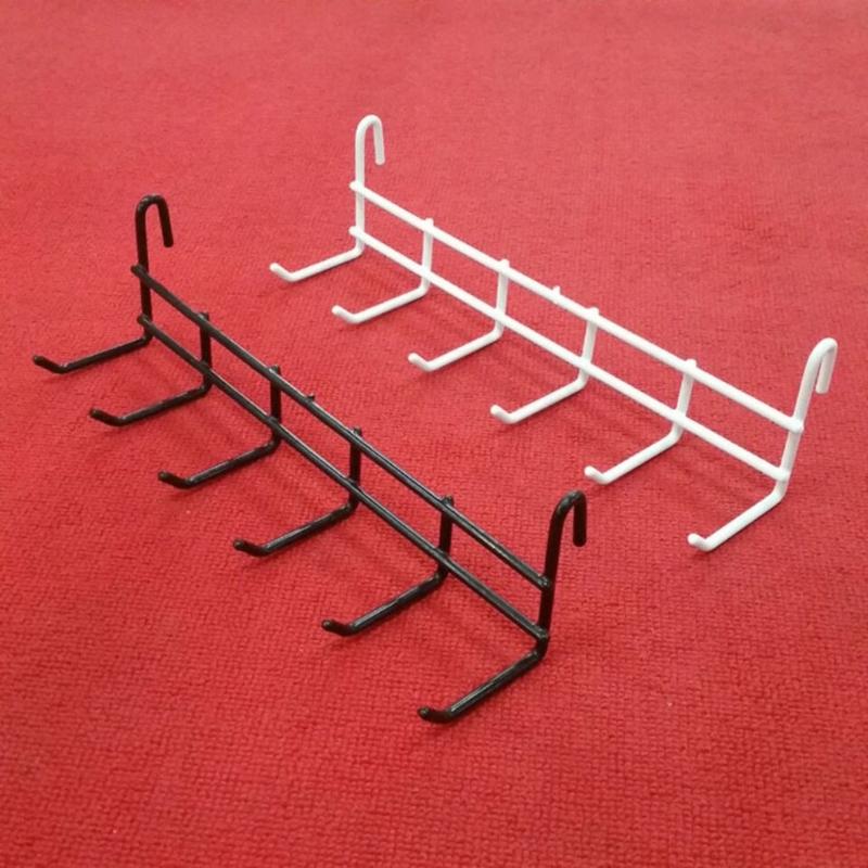 Space Saving Wall Mounted Hook Organizers Pack of 4 Featuring 6 Hook Each for Efficient Backpacks Keys Utensils Towels