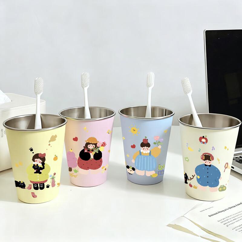 Weikang Cartoon 304 Stainless Steel Mouthwash Cup
