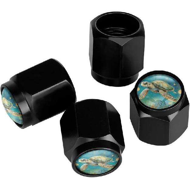 

White Unicorn Rainbow Tire Valve Stem Caps, Aluminum Black Stem Tire Valve Caps Universal Stem Covers for Cars, SUVs, Trucks, Bikes, Motorcycles, Multicolor8