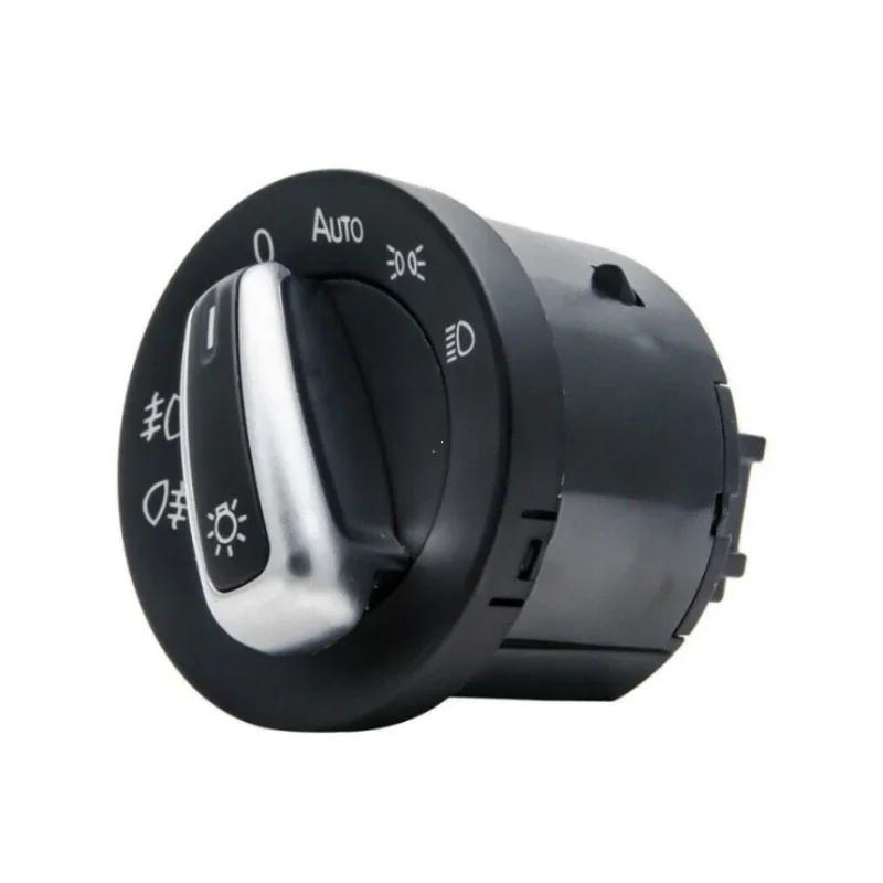 For Golf MK5 MK6 Passat B6 B7 CC Touran Caddy Tiguan Chrome Headlight Switch 5ND941431B Add Auto Function