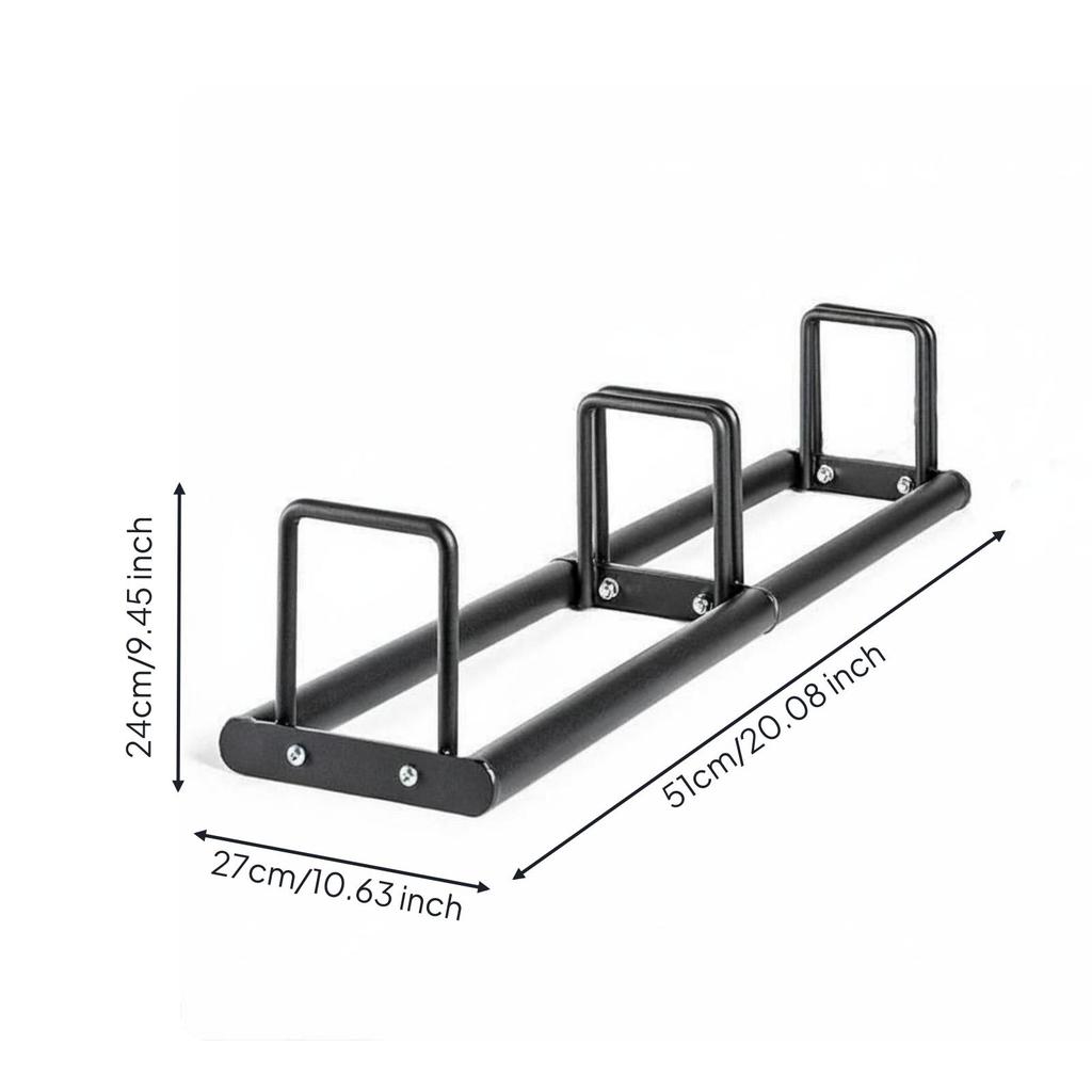 Fitness Disc Storage Stand Multi Use Plate Rack Heavy-Duty Barbell