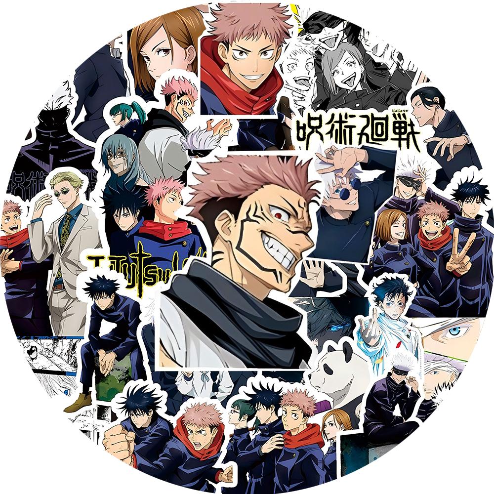 10/30/80pcs Anime Jujutsu Kaisen Itadori Yuji Stickers Graffiti Luggage Stationery Diary Cool Cartoon Decoration Sticker