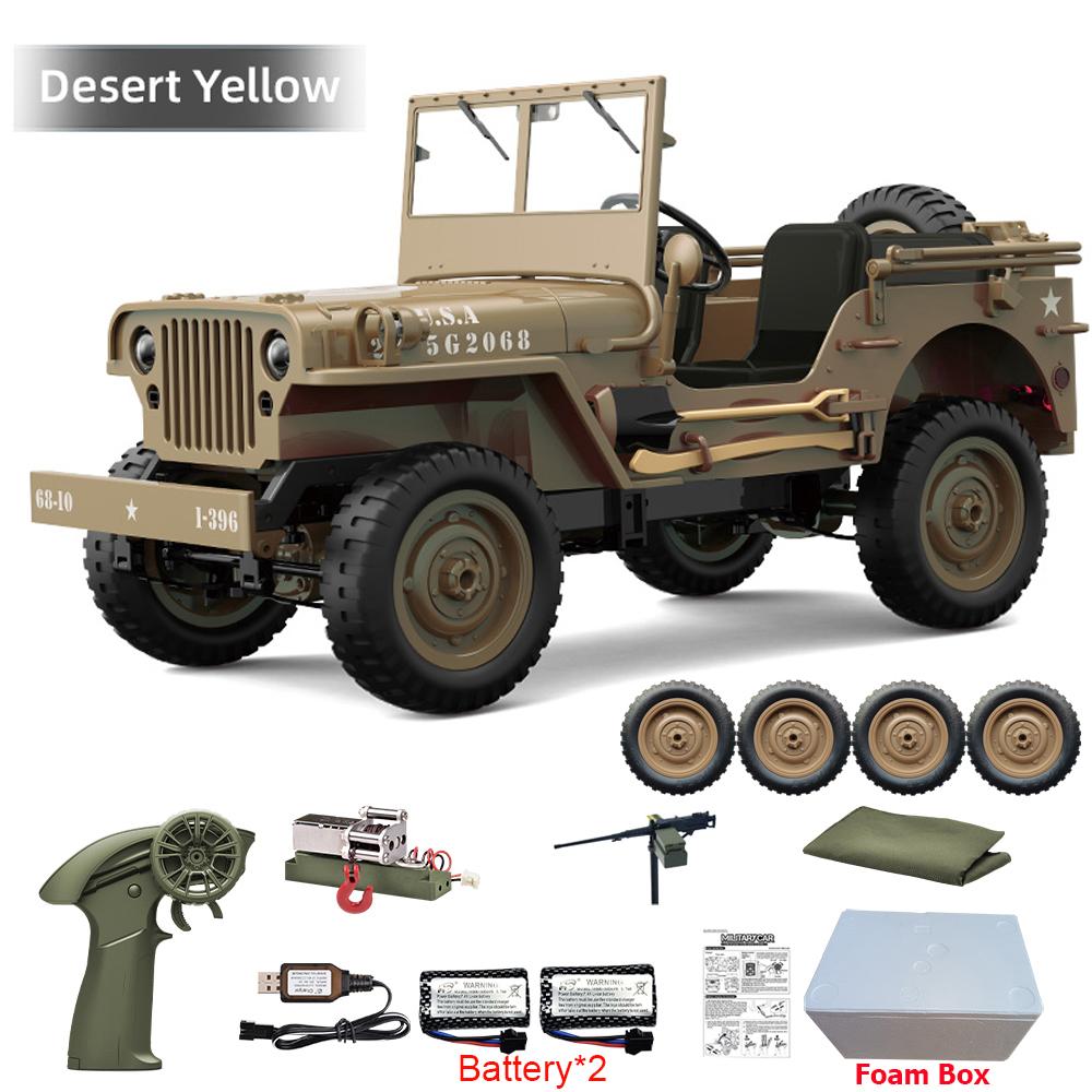 JJRC C8815 Auto RC 1/10 WILLYS 1941 4WD RTR RC Crawler Auto Telecomandata 2.4G Arrampicata Fuoristrada Camion RC Militare Giocattoli Regalo