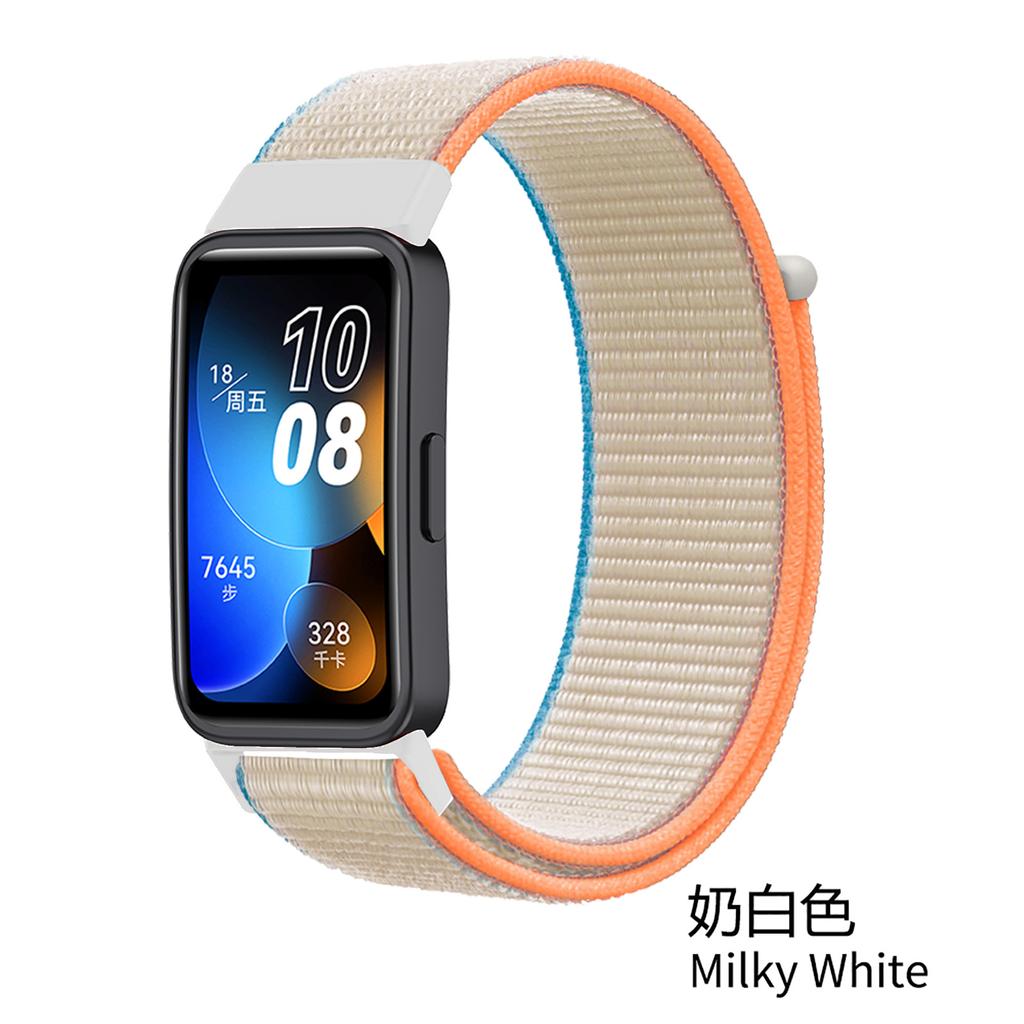 Nylon solo loop strap for Huawei Band 10 9 8 7 bracelet wristband replacement belt accessories Huawei band 10 breathable Correa