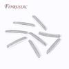3 Colors 18K Gold Plated Bracelet Accessories,Brass With Zircon Long Strip Spacer Separator Bead For DIY Jewelry making Supplies