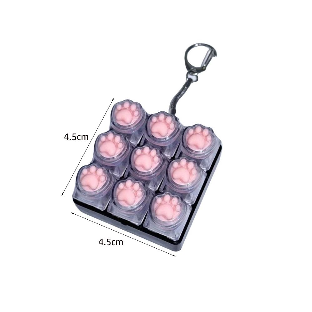 9Keys Keyboard Clicker Toy DIY Keyboard Clicker Toy Relaxing Finger Keyboard Cap  Pass Time