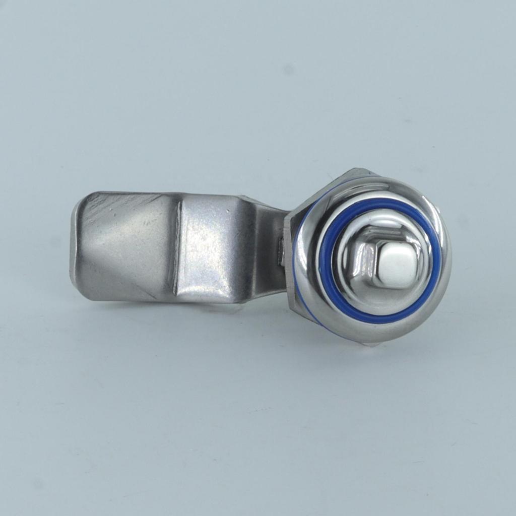 Sanitary Stainless Steel Cam Lock for Food Equipment-Waterproof Key Operated Polished IP69K Rated Quarter Turn Hygienic Design