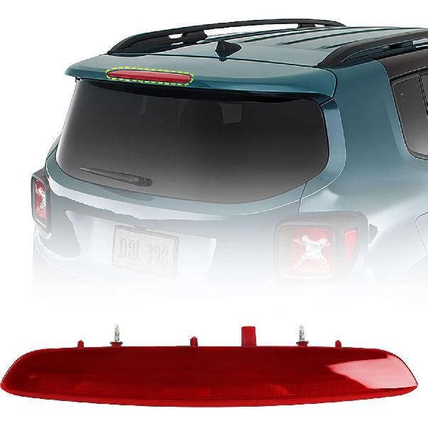 FIONE High Mounted Third Brake Light Rear Center LED 3Rd Stop Lamp Compatible With Jeep Renegade 2015- Replacement 68247167AA