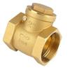 Walfront DN50 232PSI Swing Check Valve, Non-Return Valve, Brass, One-Way Automatic, for Water Heaters, Water, Oil, Acids, Gases, 2-inch Horizontal Che