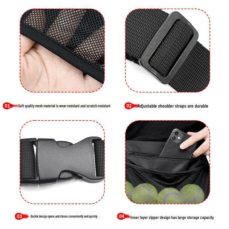 Portable Multi-Sport Ball Storage Waist Bag