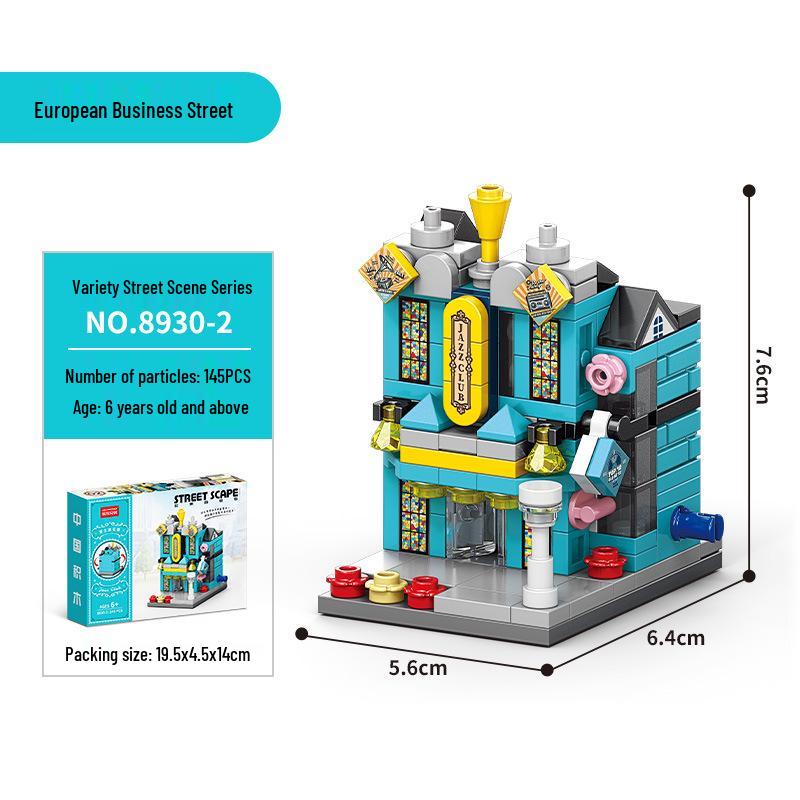 Compatible with LEGO: Street View City Architecture Dream Home Building Blocks - Children's Educational Toy