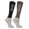 HYCONIC Unisex Adult Contrast Socks (Pack of 3)