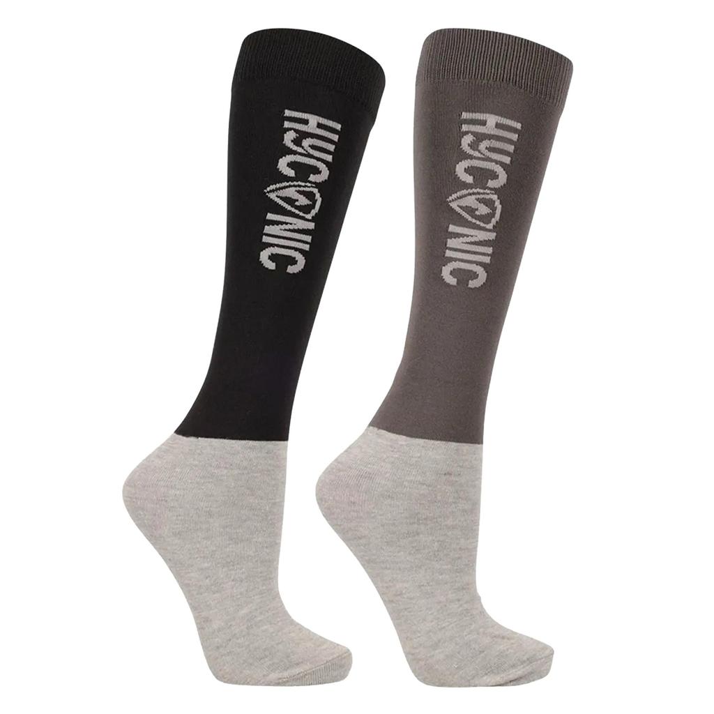 HYCONIC Unisex Adult Contrast Socks (Pack of 3)