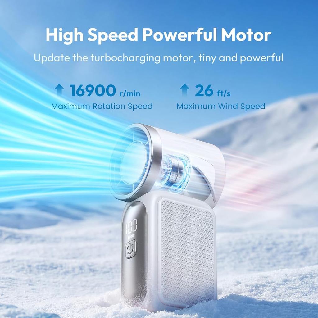 Mini Handheld Fan Portable Pocket Fan Rechargeable Personal Hand Fans Outdoor Mini Fan with Digital Display Portable Turbo Fan