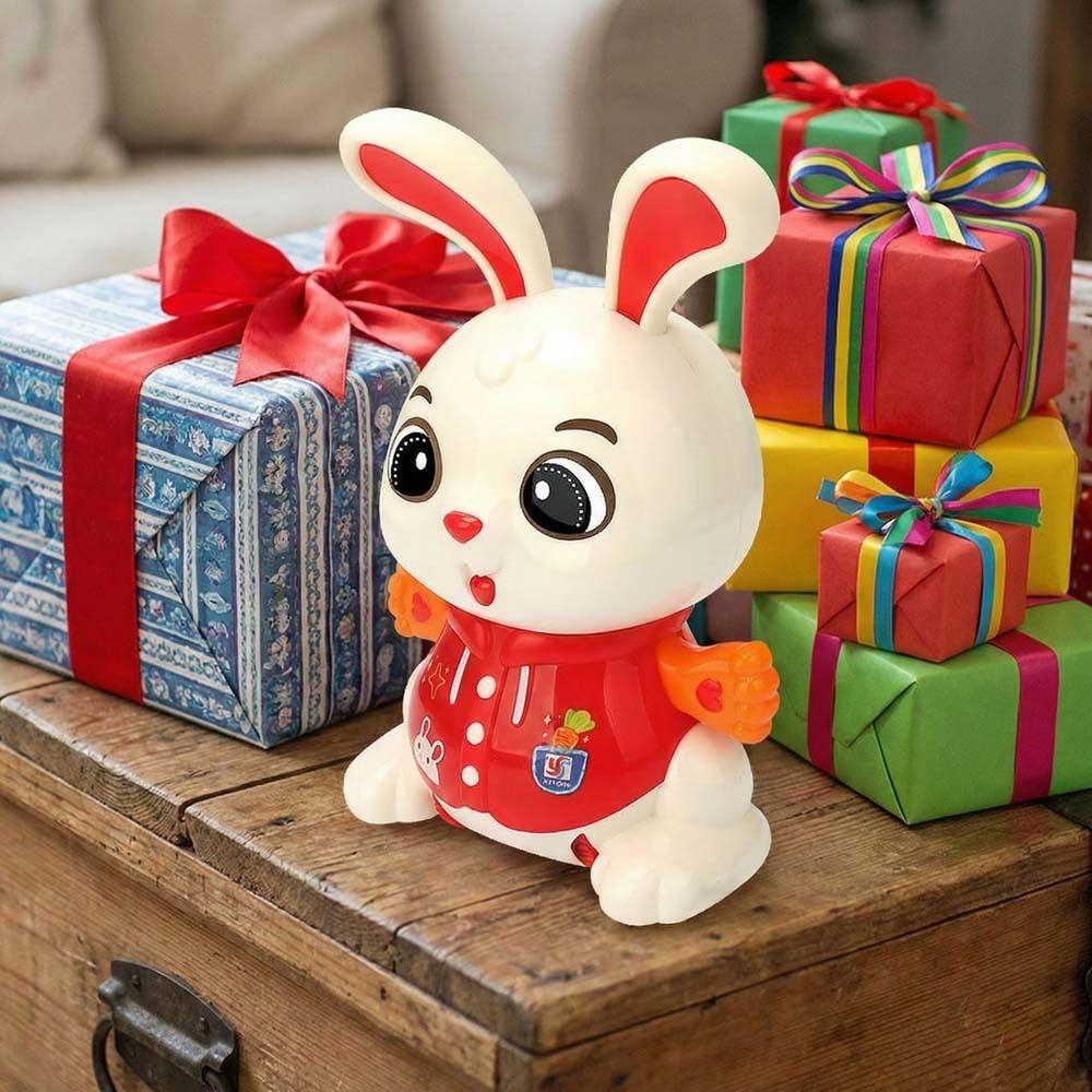 Light Effects Bunny Electric Toy Colorful Sound Kids Electric Bunny Toy  Birthday Gift