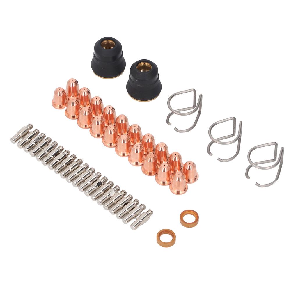 47 Pcs Plasma Cutter Torch Accessory Kit PR0010 Electrode PD011608 Nozzle Tip Shield Cap Spacer