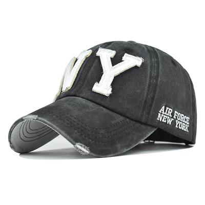 Letter Embroidered Baseball Cap Vintage Washed Cotton Baseball Hat Men Women Visors Dad Hat Unisex Snapback Hat