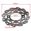 Front and rear brake disc rotor 190mm for 110cc 125cc Huayang Bosvel T8 Off-Road Dirt Bike Accessories Four Pit Dirt Bike ATV