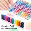 DIY Nail Pen, Painting And Doodling, Nail High-gloss Outlining Pen, Acrylic Pen Set, Colored Paint And Nail Pen,30ML