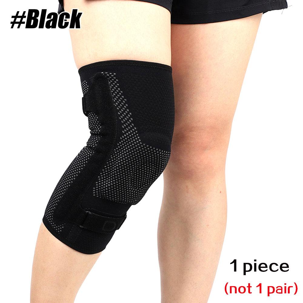 

1 Pcs Knee Compression Sleeve - Knee Braces Sleeve With Side Stabilizers And Patella Tendon Strap For Arthritis & Meniscus Tear L