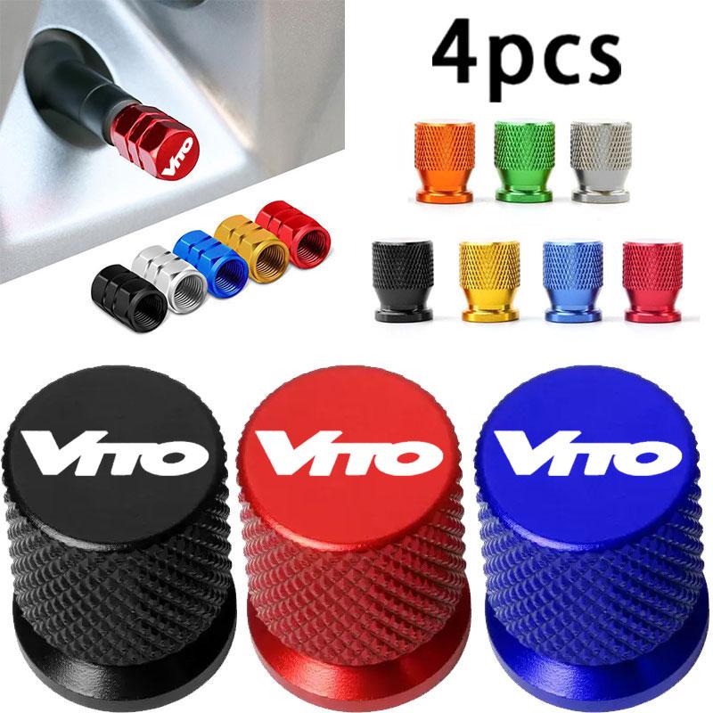 4PCS Colorful Car Accessories Car Tire Valve Cap For Mercedes Benz VITO