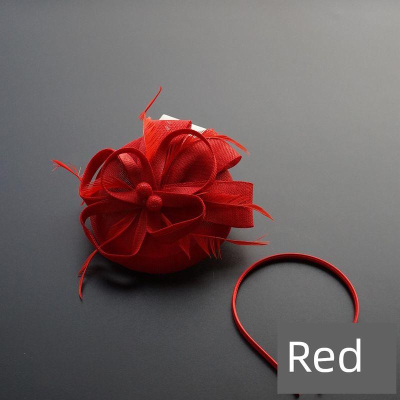 Horse Racing Federation Hepburn European and American Court Lady Retro Hat Headpiece Women's Dress Cheongsam Accessories Photo Hair Accessory Spring
