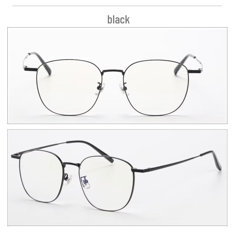 Unisex 162MM Large Full Frame Eyeglasses: Titanium & Acetate Frame, Prescription-Ready for Myopia