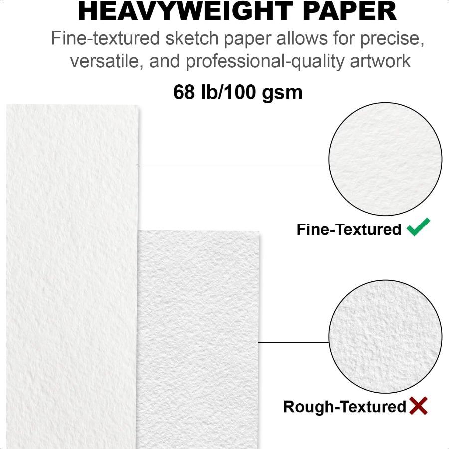 

Fuxi 9 x 12 Альбом для эскизов Спиральный блокнот для эскизов 1 шт. 100 листов 68 фунтов 100 г/м² Бумага для рисования Без кислоты Художественный альбом для эскизов Пустой United States