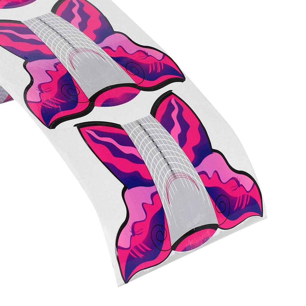 300Pcs Long UV Gel Nail Forms Self Adhesive Nail Art Extension Sticker Manicure Accessory