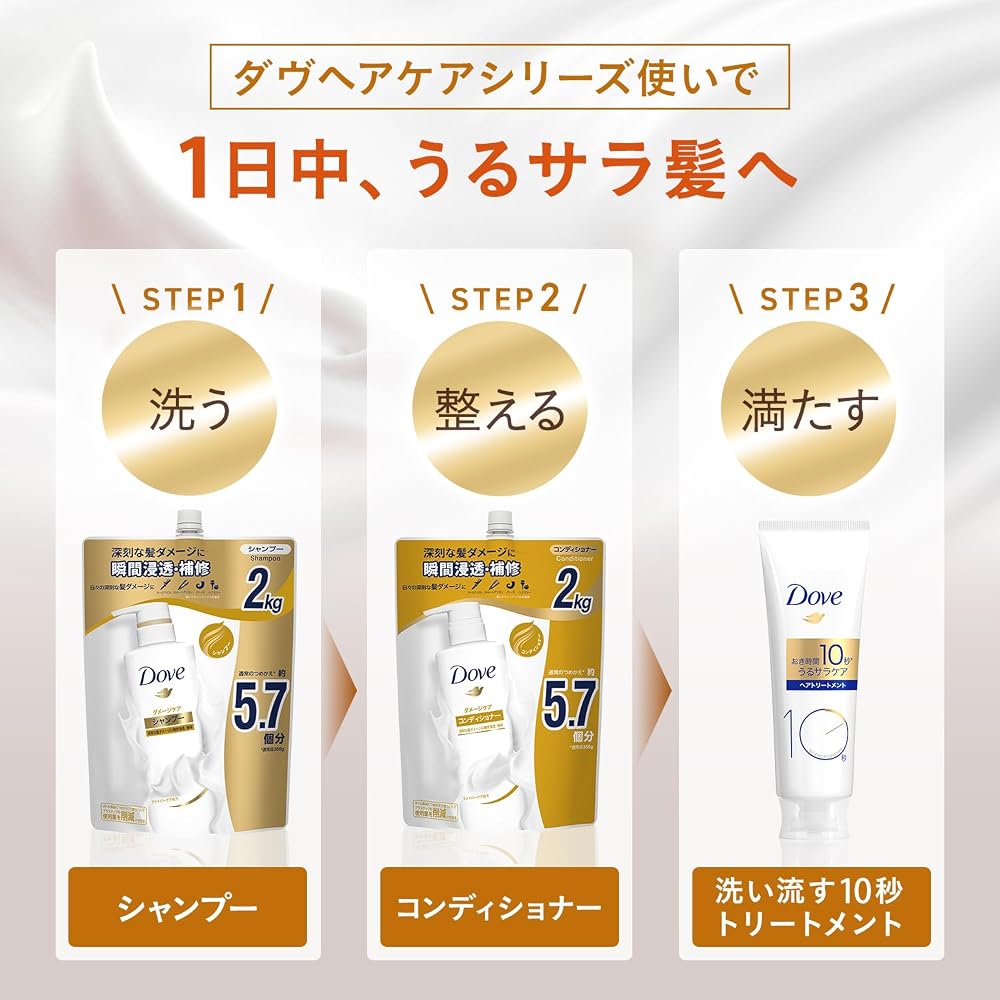 Dove Shampoo Refill 2kg Damage Care
