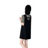 Summer Striped Short-sleeved Fashionable Plus-size Set - Women's Stylish Backless Backless Pants and Shorts Set