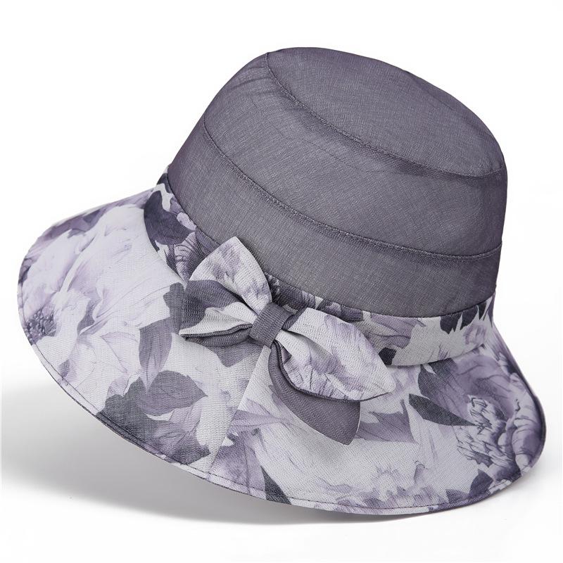 

Шляпа женская весенне-летняя солнцезащитная шляпа-панама новая тонкая дышащая сетчатая шляпа от солнца M（56-58cm）