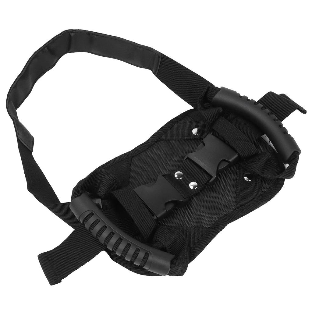 Black Motorcycle Safety Belt Electromobile Rear Seat Safety Strap Handle for Motorcycle Passenger