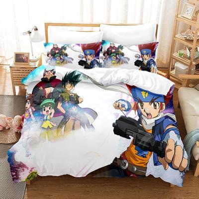 Stampa 3D Anime Beyblade Set Letto Copripiumino Piumone Set Letto Copripiumino Federa Misura King Queen Singolo Ragazzi Ragazze Adulti