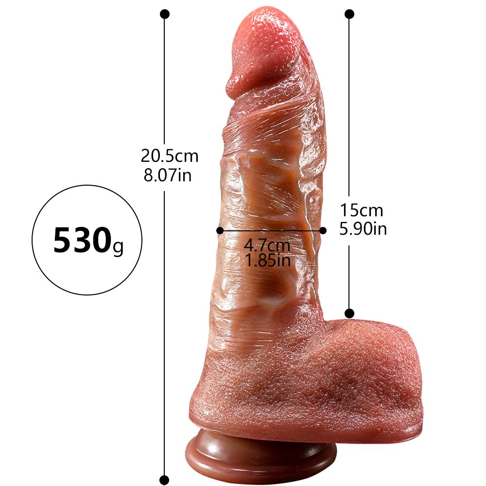 Meat Chick Double Liquid Silicone Artificial Penis Makeup Female Masturbator Thick Long Vacation Penis Adult Sexual Supplies
