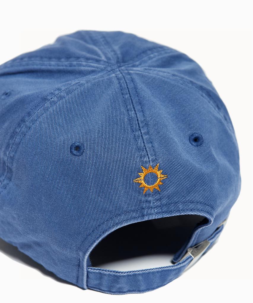 HELLO SUNRISE Washed Og Logo Ball Cap_Ocean Blue