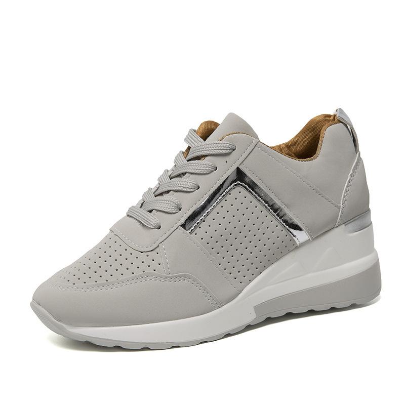 Summer New Thick-soled Wedge Heel Casual Sports Mesh Women's Single Shoes Large Size