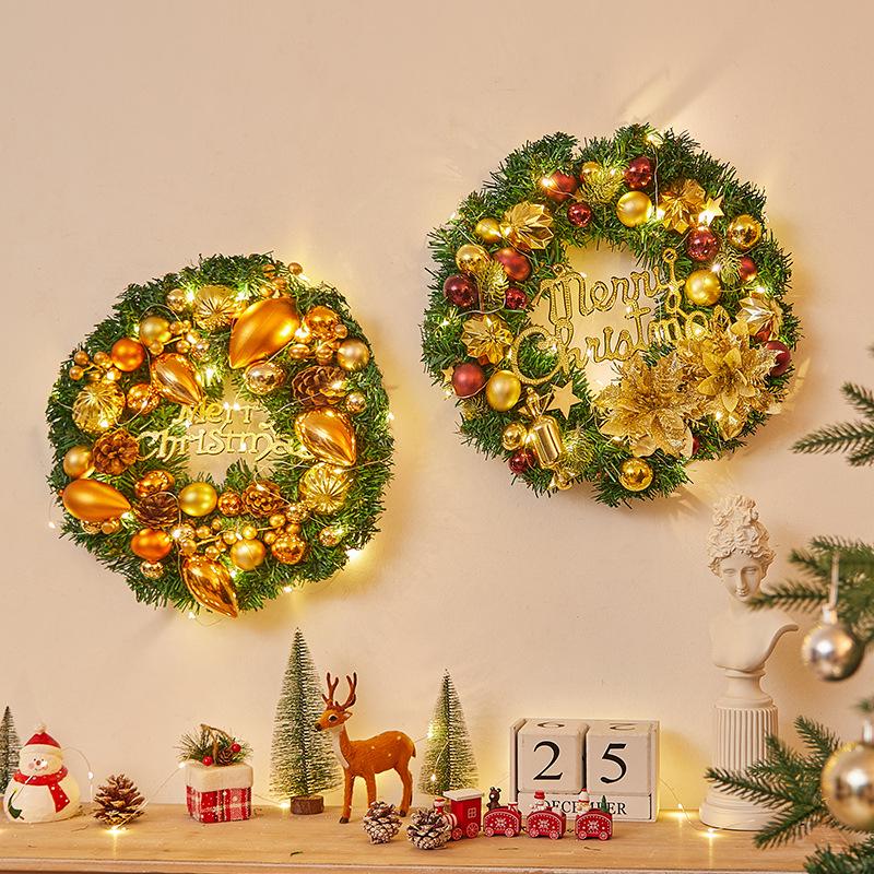 Christmas Door Wreath & Holiday Ornament for Festive Decor
