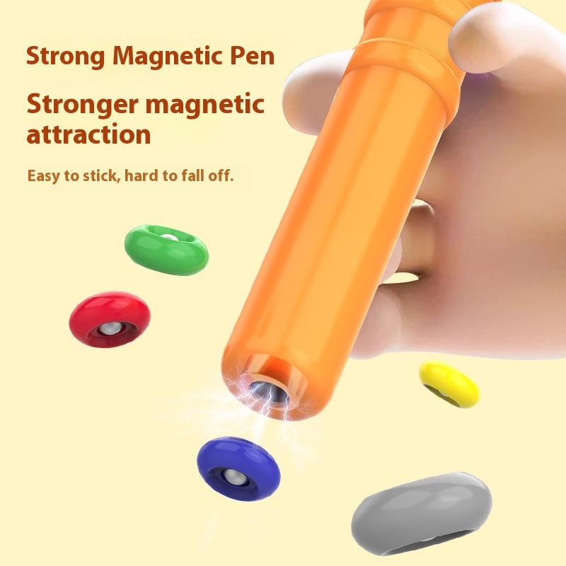 Chicken magnetic brush drawing board, baby logical thinking exercise, children's educational toys, focusing on children's mental development