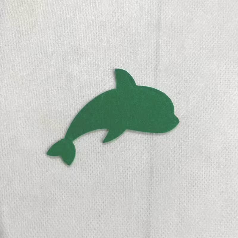 10Pcs Felt Dolphin Decorative Patches Assorted Bright Colors Soft Material For Kids Diy Craft Art Projects