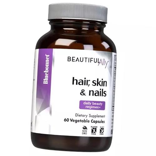 Hair & Nail Vitamins, Beautiful Ally Hair, Skin & Nails, Bluebonnet Nutrition 60 Vegcaps (36393108)
