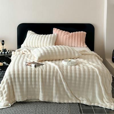 Pure Color Imitation Fur Blanket Winter Warmth Super Comfortable Throw Blankets High Quality Warm Winter Blanket for Sofa Bed