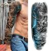 1 Blatt Stammestotem Vollarm Temporäre Tattoos Für Frauen Männer Fake Ärmel Maori Tattoo Aufkleber Körperkunst Zeichnung Oberschenkel Bein Groß