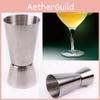 Einzelner Stahl Jigger Doppelter Schuss Getränke Spirituosenmaß Cocktail Messbecher 2550ml