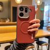 Для Oppo Find X9 та Find X9 Pro Чохол Магнітний Текстура Вуглецевого Волокна Шкіра PU Захисна Задня Панель Металева Захист Камери Кнопки М'яке Покриття