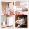 Simple Portable Storage Household Tools Wardrobe Separation Board Clothes Shelf Cabinet Tower Hanger Rack Closet Divider Stand