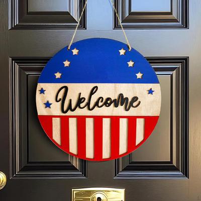 Signo de Bienvenida para el 4 de Julio Coronas Delanteras para la Fiesta del Día de los Caídos