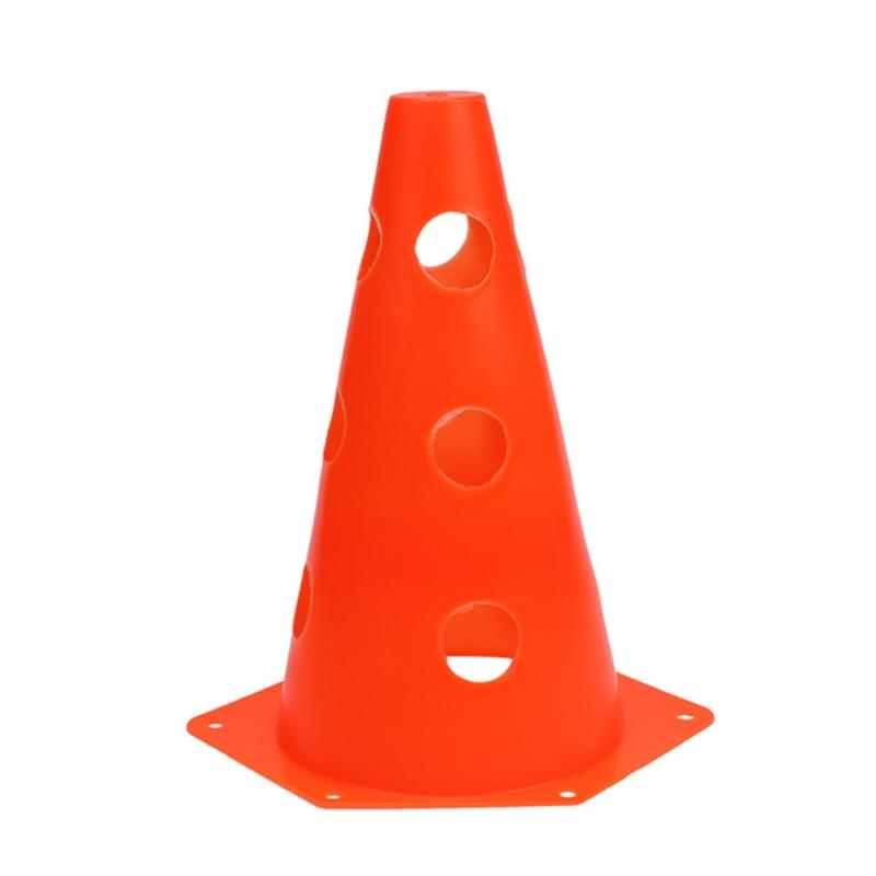12/18Pcs Plastic Traffic Cone Football Training Maker Bucket Skate Obstacle Training Maker Cone Soccer Part