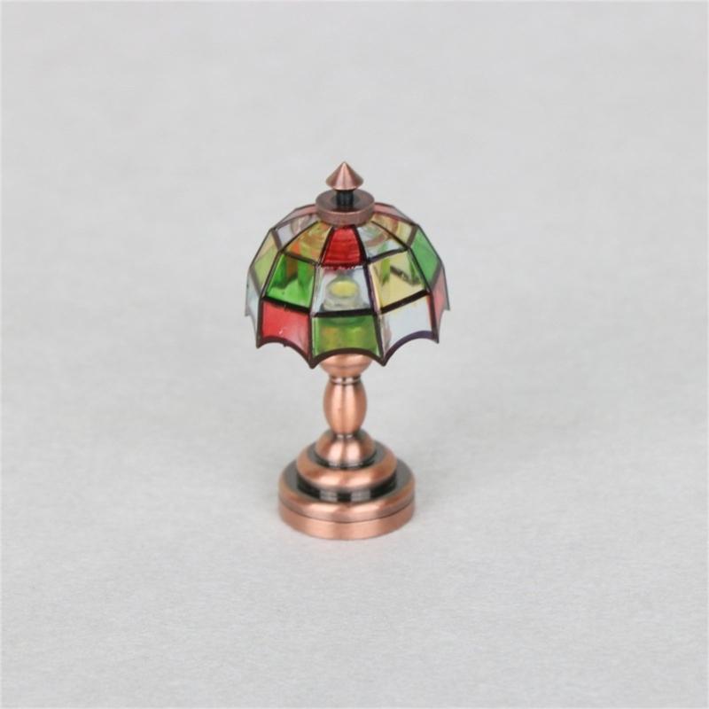 1/12 Scale Dollhouses Colorful Lamp Miniature Furniture Pretend Play for Kids Doll House Furniture Model for Dollhouses